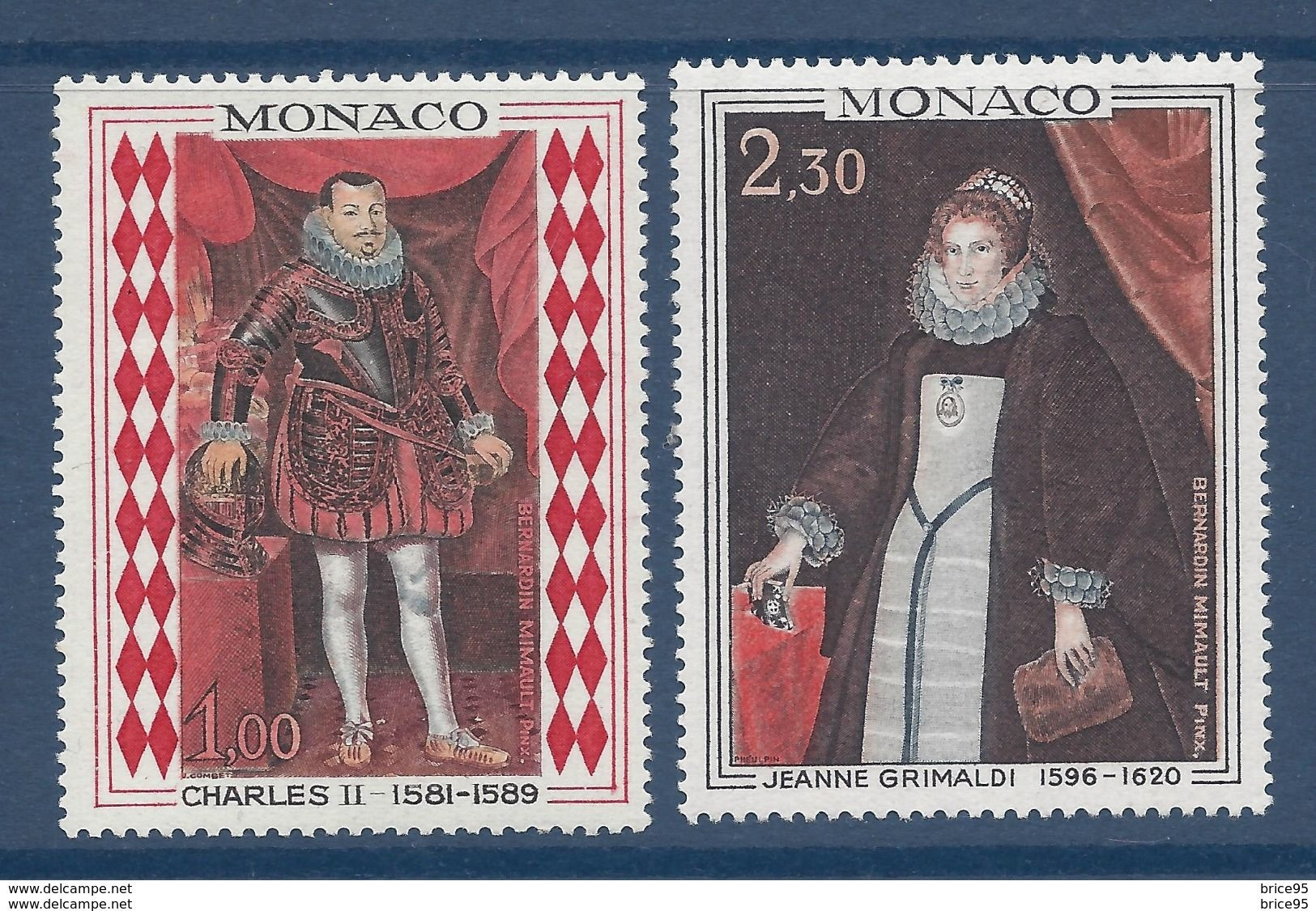 Monaco - YT N° 770 Et 771 ** - Neuf Sans Charnière - 1968 - Unused Stamps