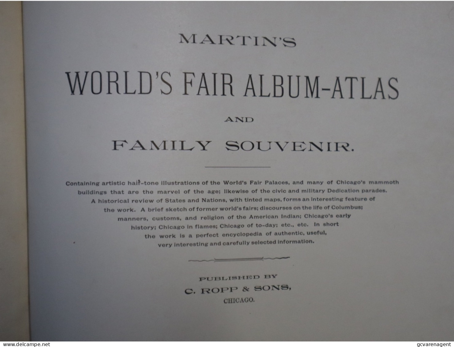 MARTINS WORLD'S FAIR ALBUM AND FAMILY SOUVENIR  = SEE DESCRIPTION AND IMAGES - Monde