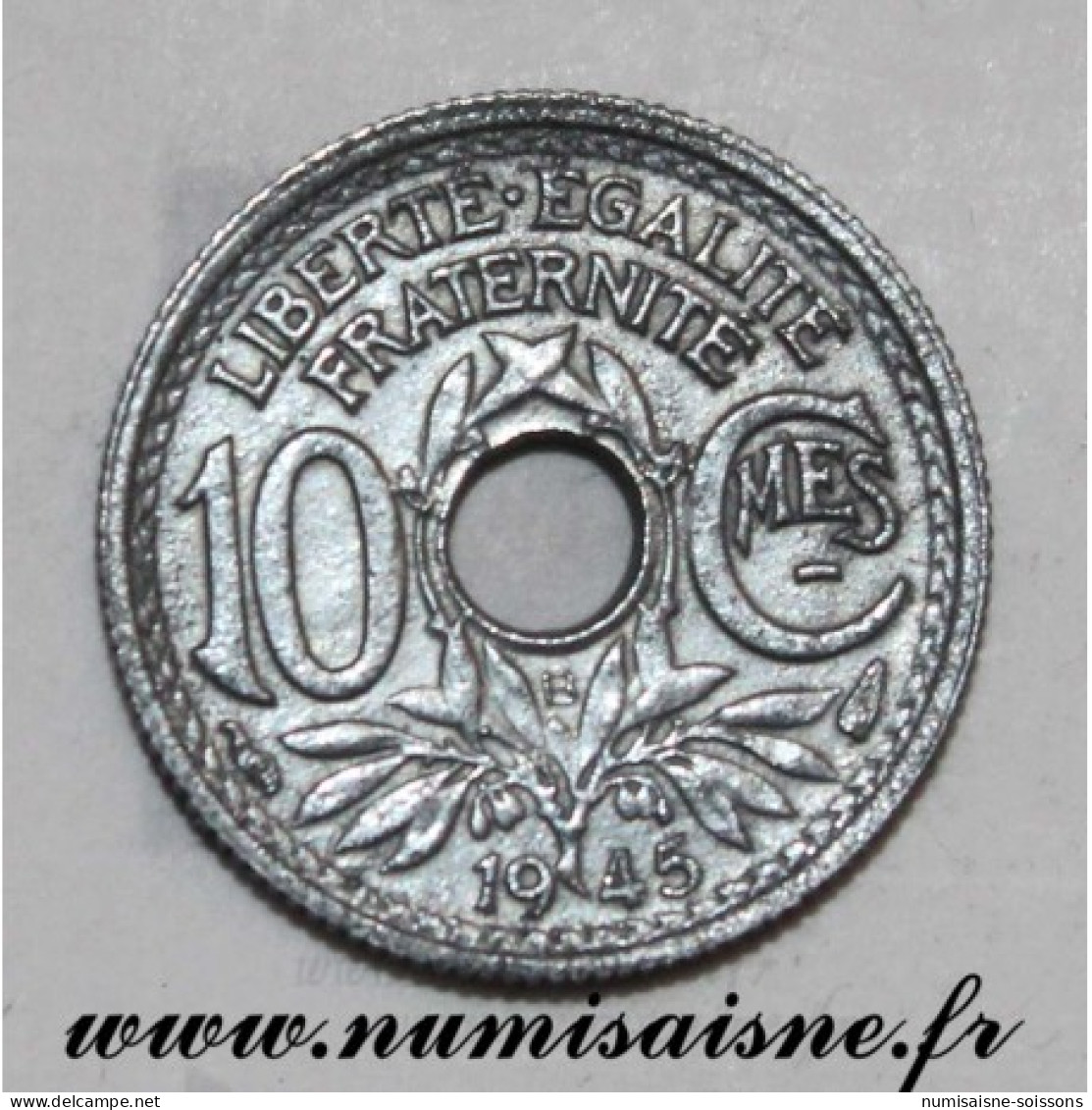 GADOURY 292 - 10 CENTIMES 1945 B - Beaumont Le Roger - TYPE LINDAUER - PETIT MODULE - KM 906 - TTB - 10 Centimes