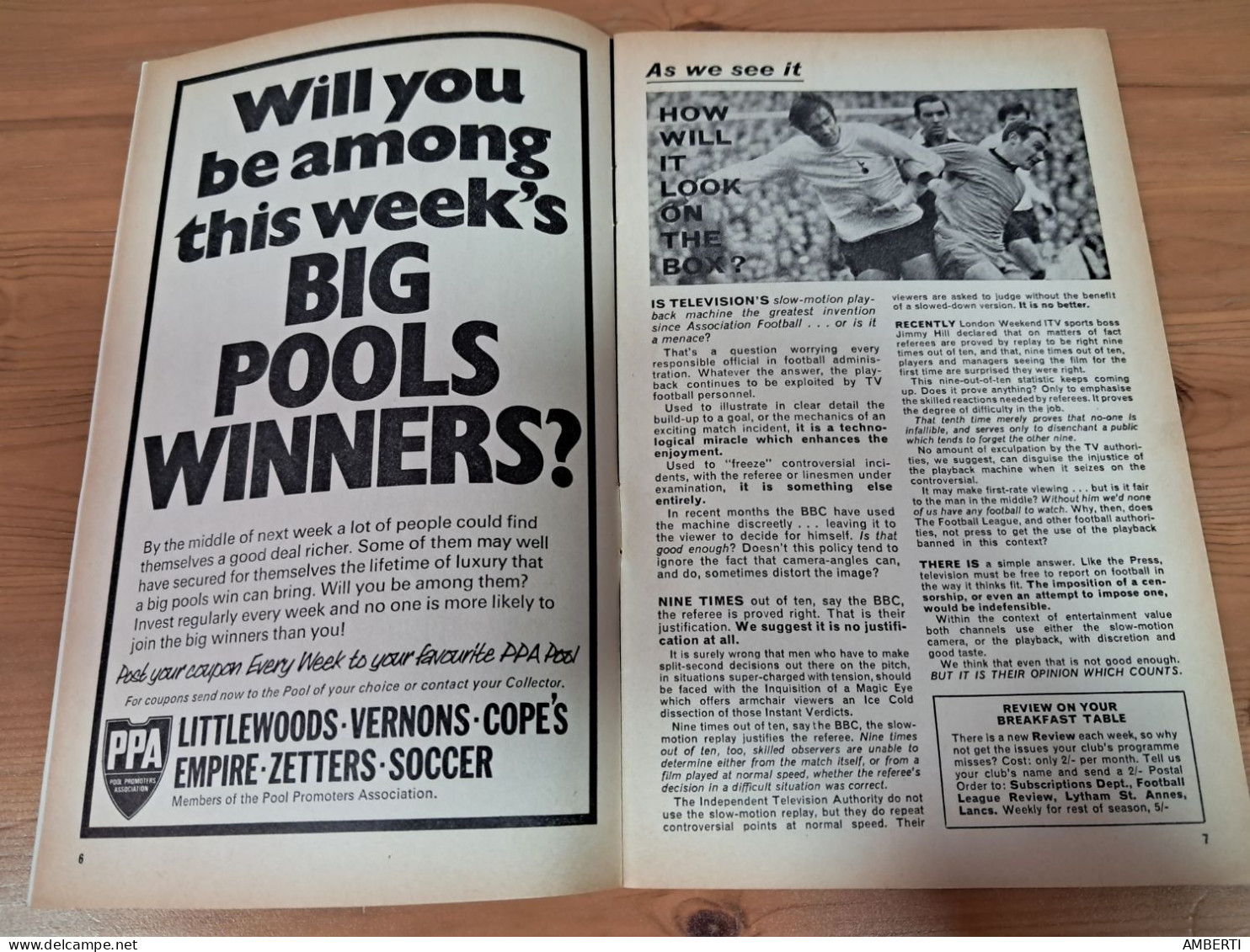 Football League Review Programa Final De La Copa De La Liga 1970 Entre Manchester City Y West Bromwich Albion - Sports