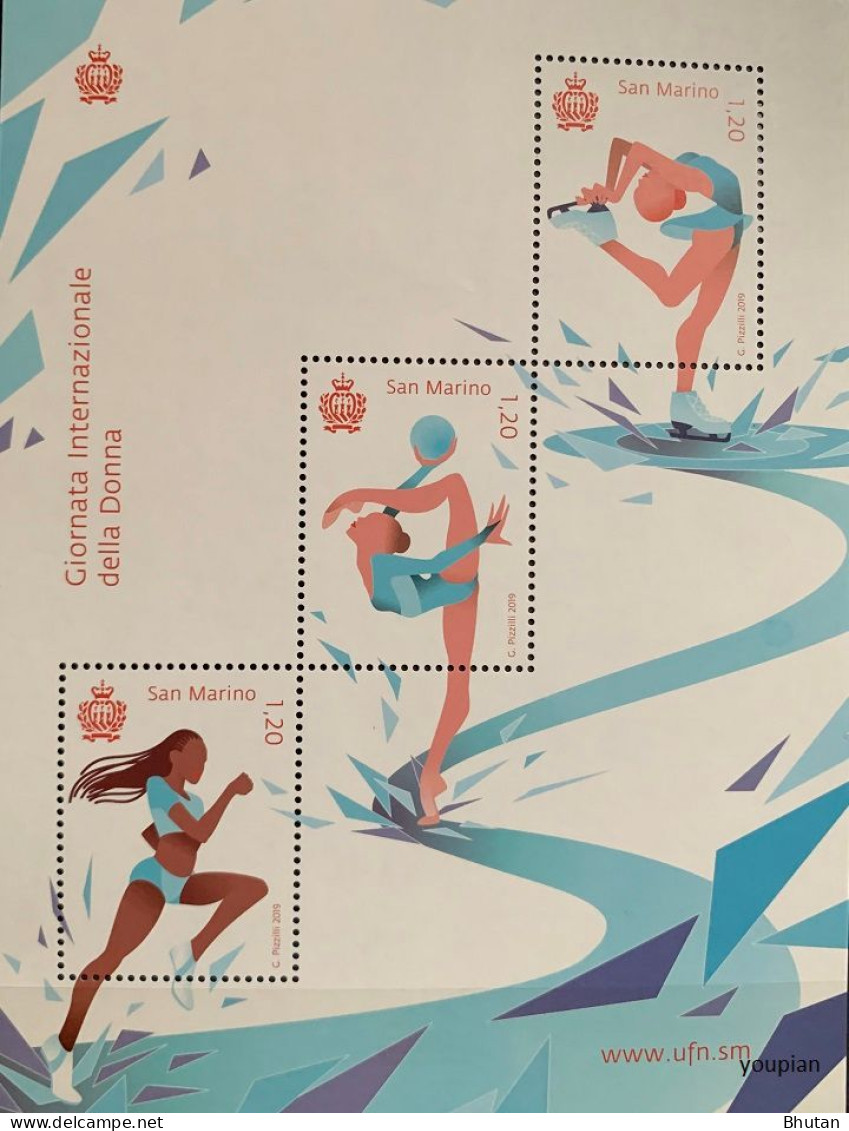 San Marino 2019, International Women Day, MNH S/S - Unused Stamps