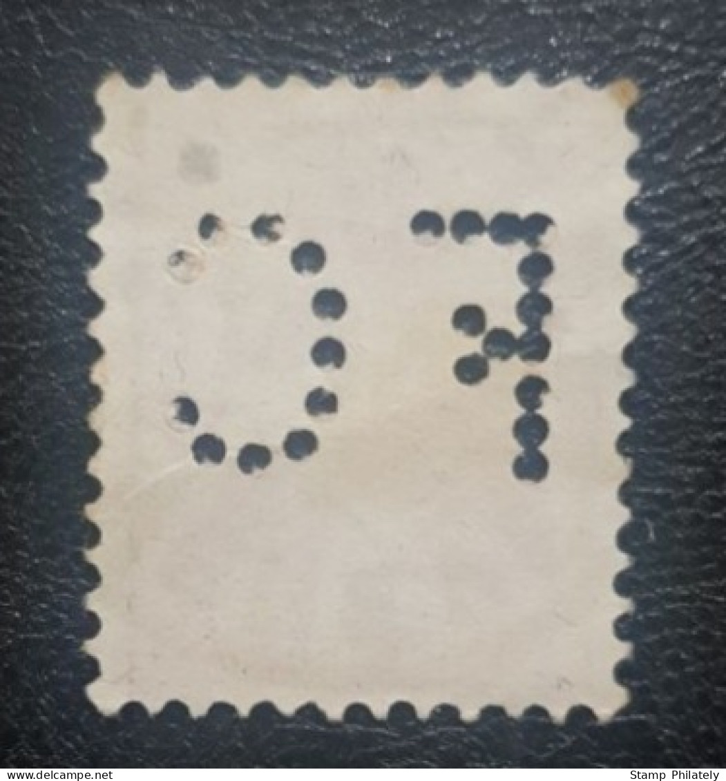 Switzerland Used Postmark Perfin Stamp Geneve Cancel - Perfins