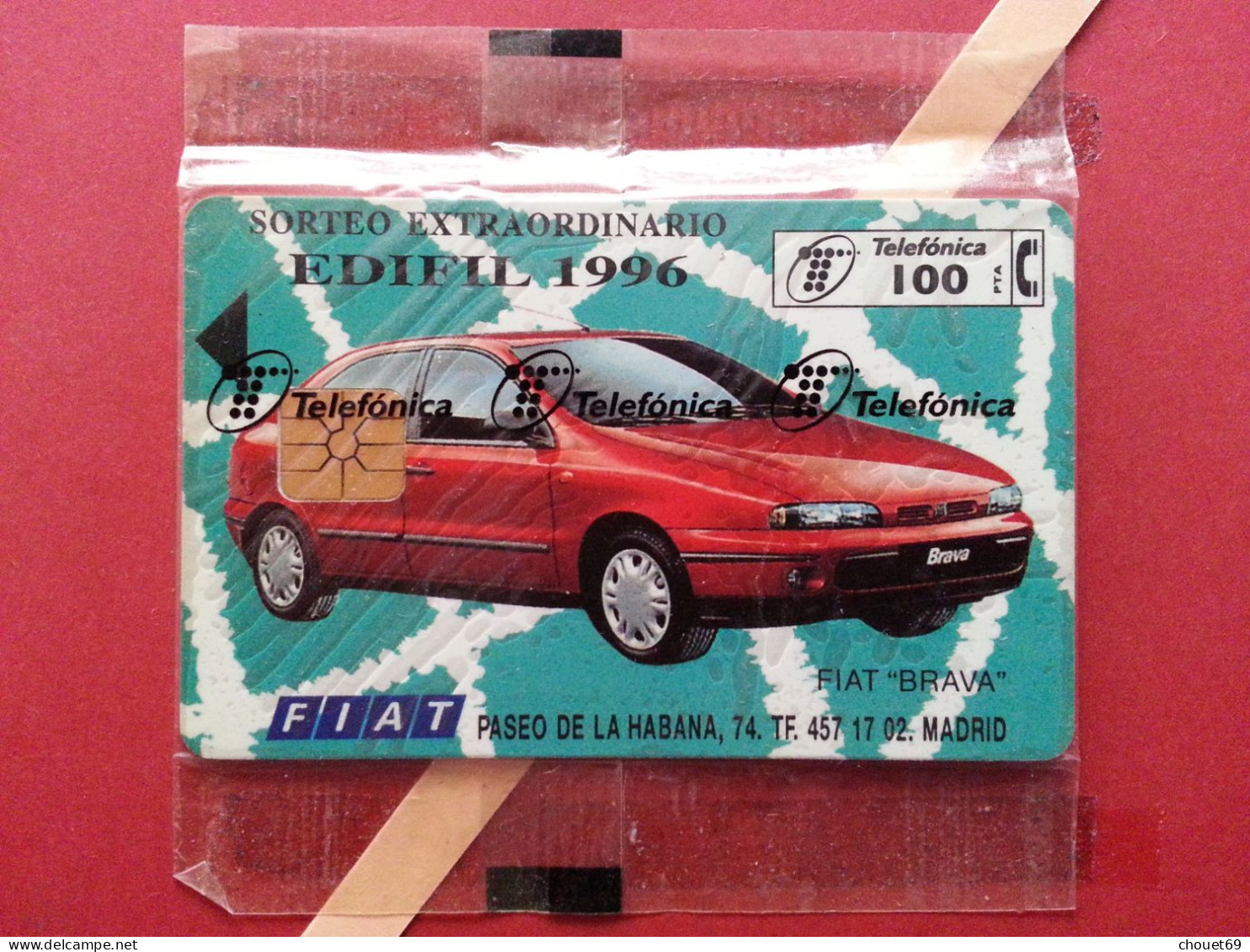 Telefónica - Edifil 1996 - Sorteo Fiat Brava - 7 000 Ex Blister MINT Folder (BQ0621 - Privatausgaben