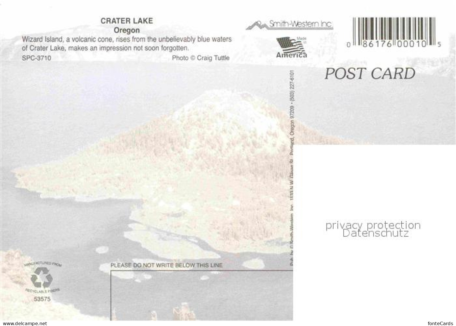 72857078 Oregon_US-State Crater Lake National Park Wizard Island Aerial View - Altri & Non Classificati