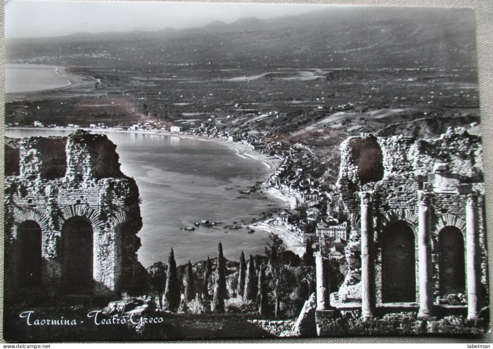 ITALY TAORMINA ISOLA BELLA BEAUTIFULL ISLAND GREEK THEATER CARD POSTCARD ANSICHTSKARTE CARTOLINA CARTE POSTALE POSTKARTE - San Giorgio