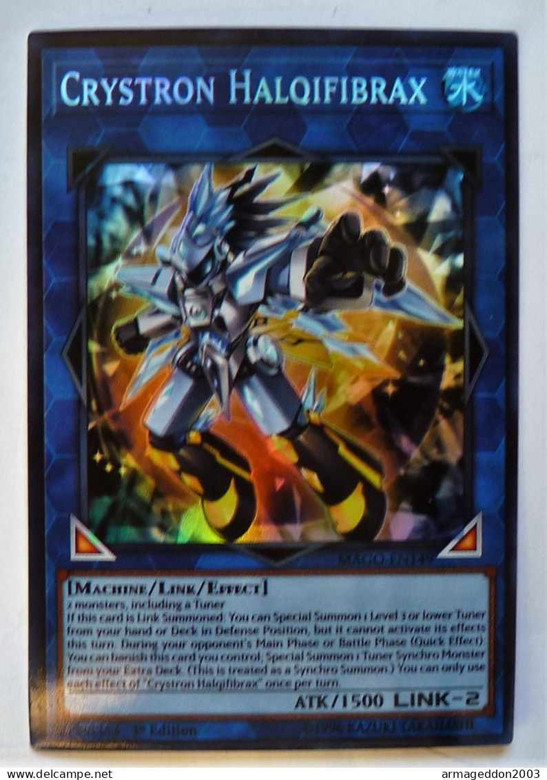 Carte Neuve Yugioh! US HOLO 1st Edition 1996 MAGO-EN149 Crystron Halqifibrax - Yu-Gi-Oh