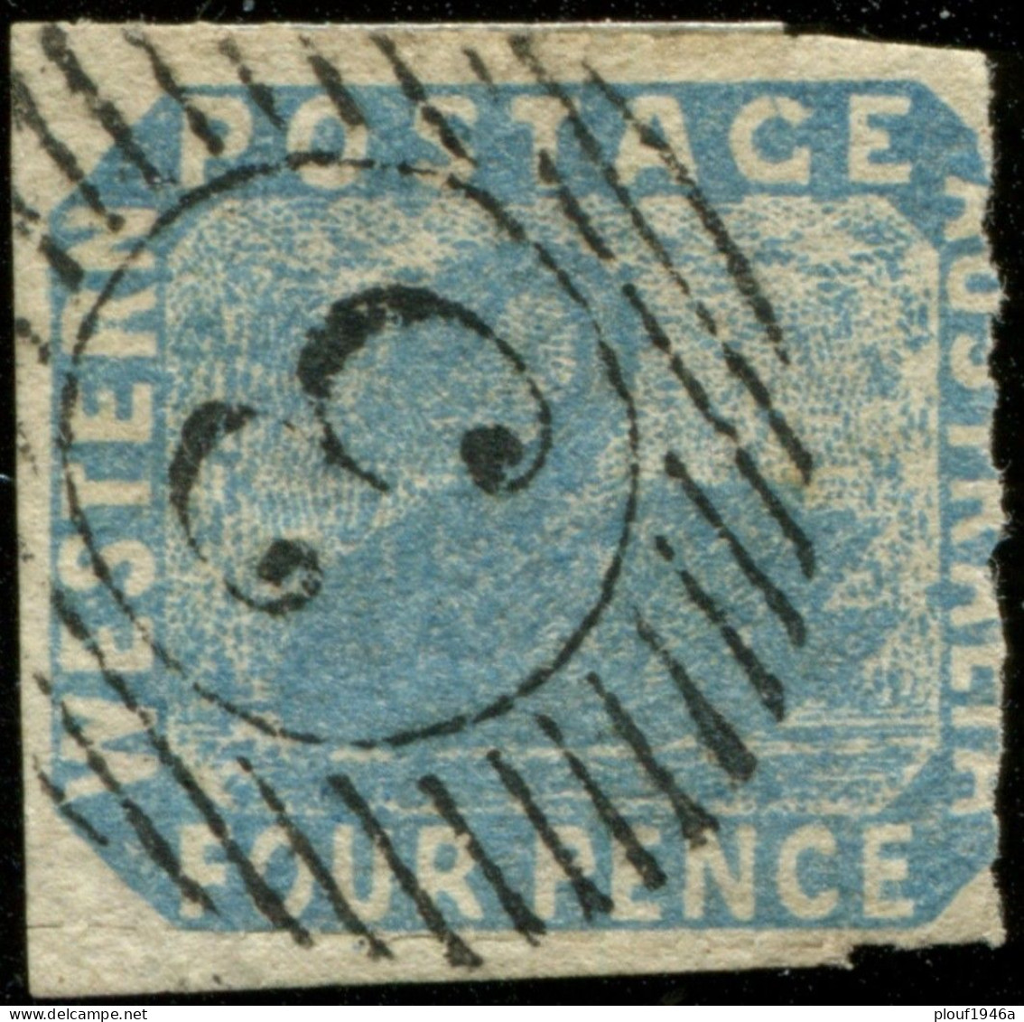 Pays :  47 (Australie Occidentale  : Colonie Britannique)      Yvert Et Tellier N° :    3 (o) - Oblitérés