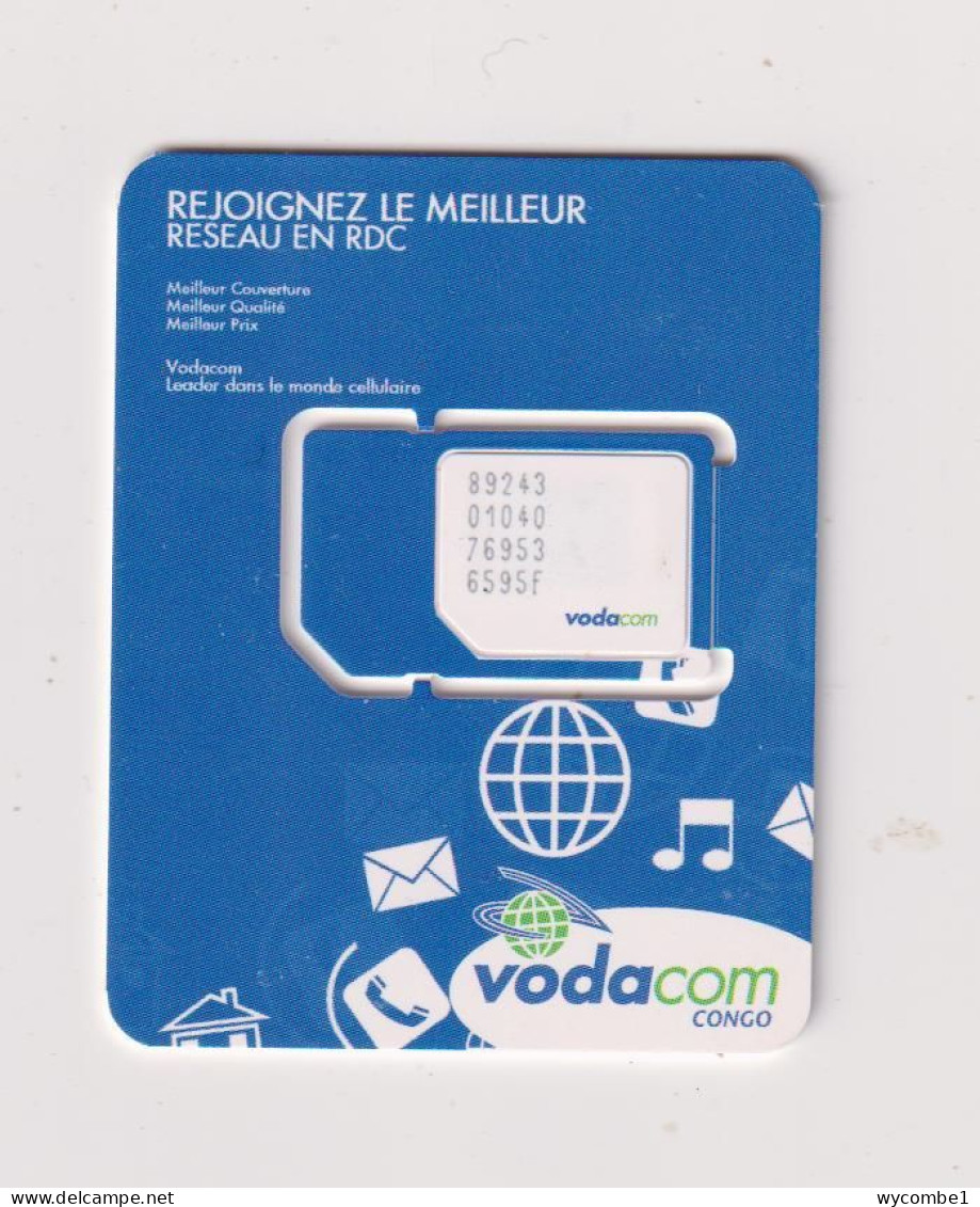 CONGO DR (Kinshasa) - Vodacom Unused Chip SIM Phonecard - Congo
