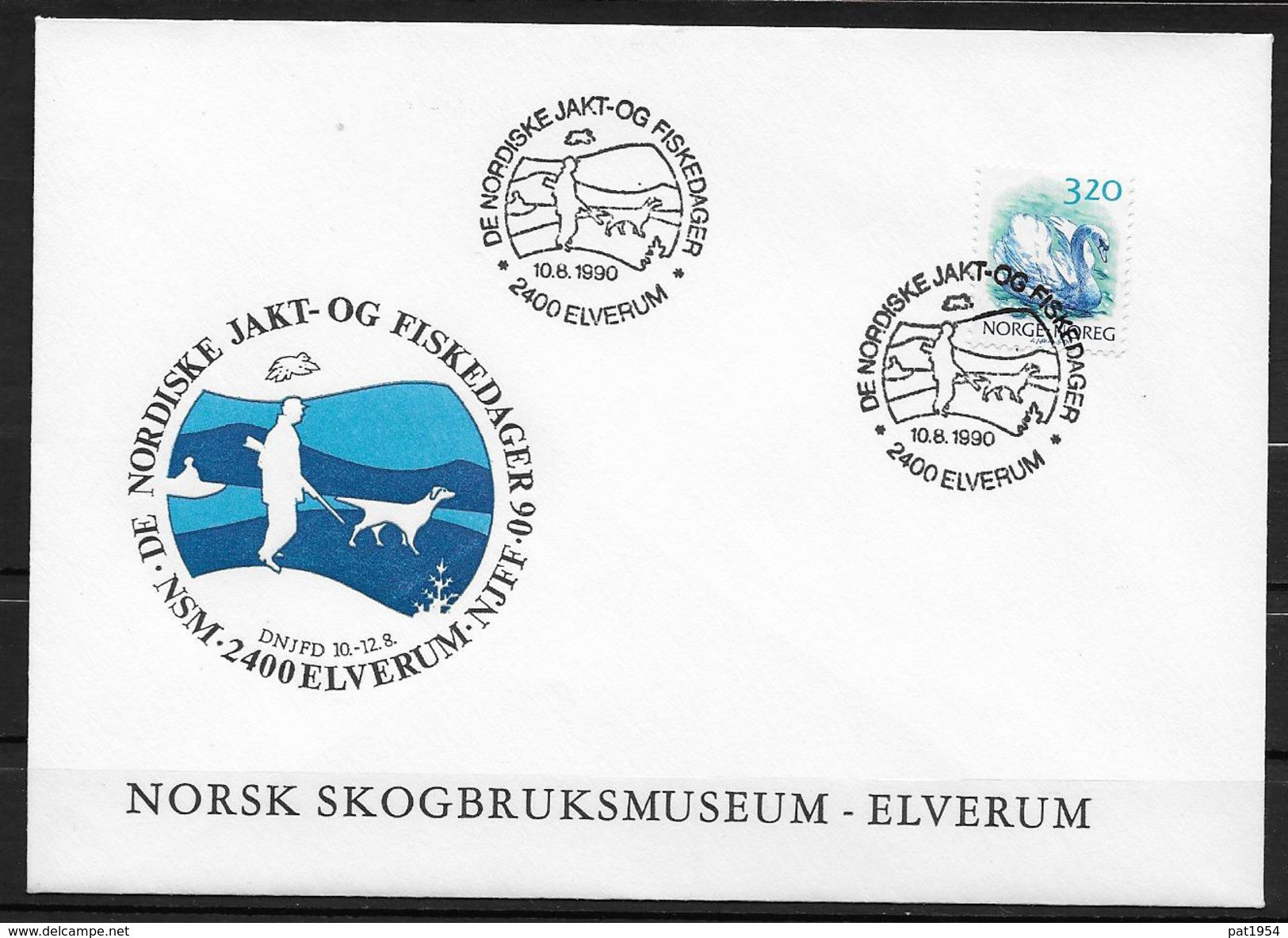 Norvège 1990 Du N°997 Oiseau Cygne - FDC