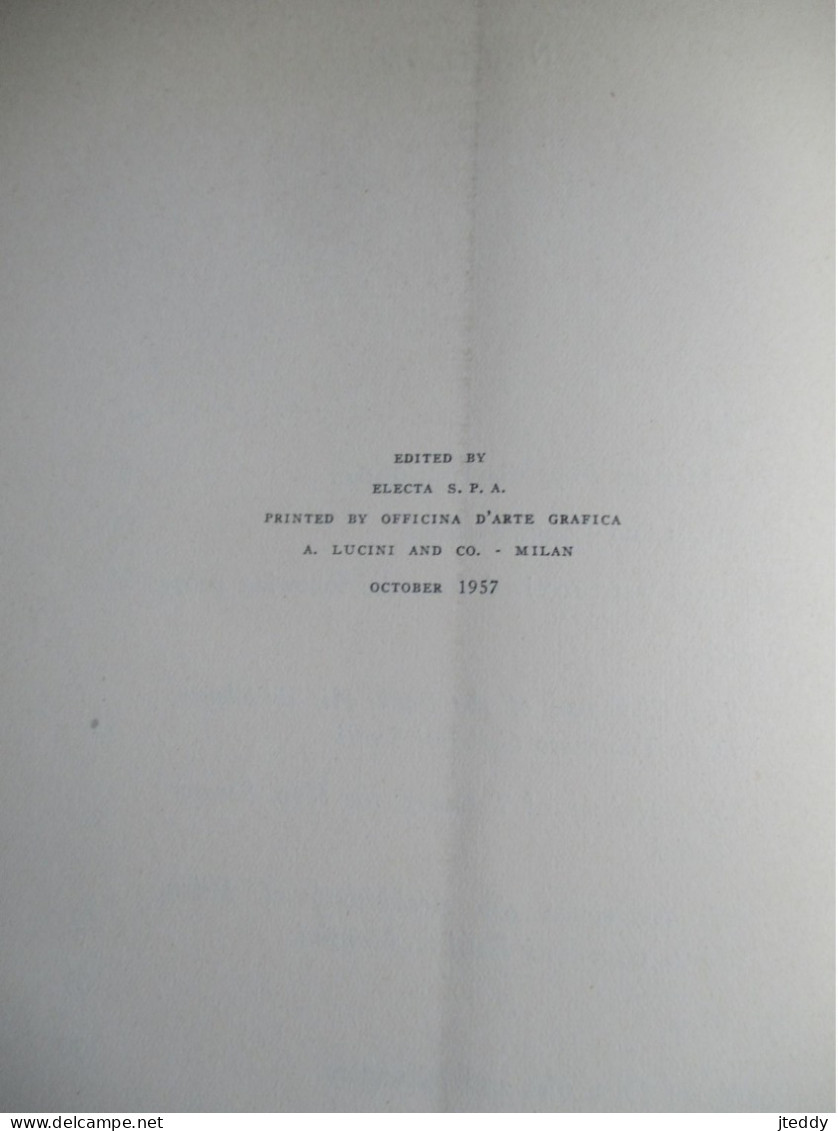 Oud boek  1956  The  Sixtuieth  Anniversary  of the  ANCO  AMBROSIANO  plus op blanco 6 etsen