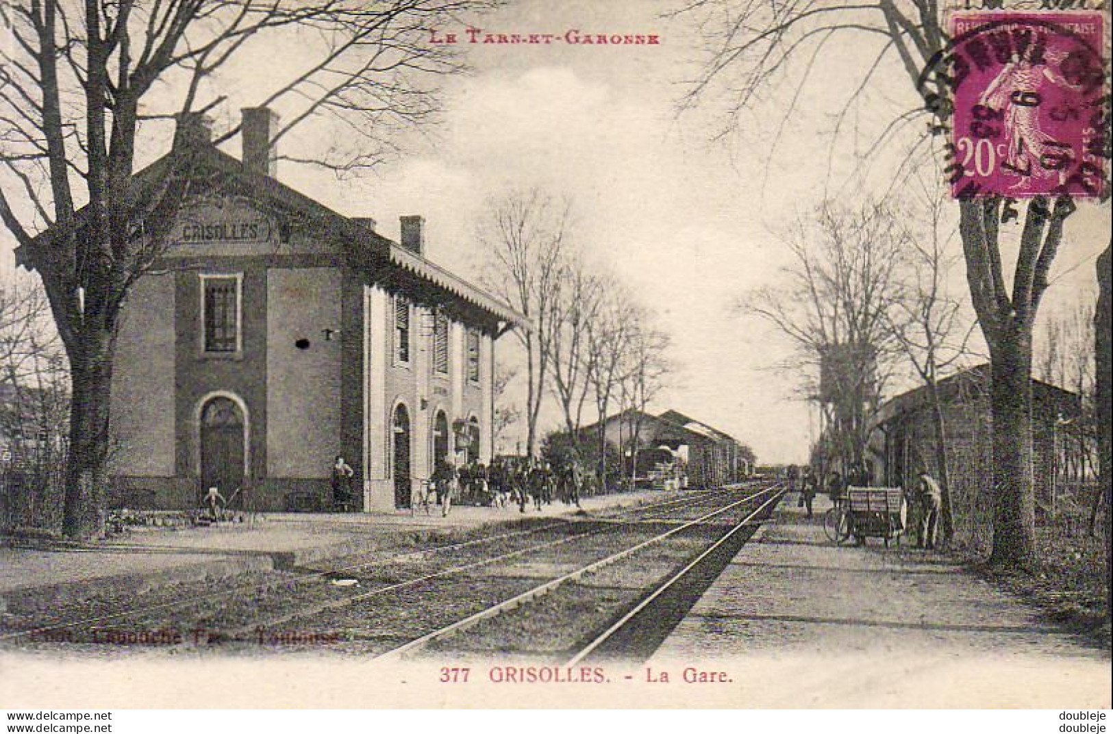 D82   GRISOLLES   La Gare     .............  Vue Intérieure - Grisolles