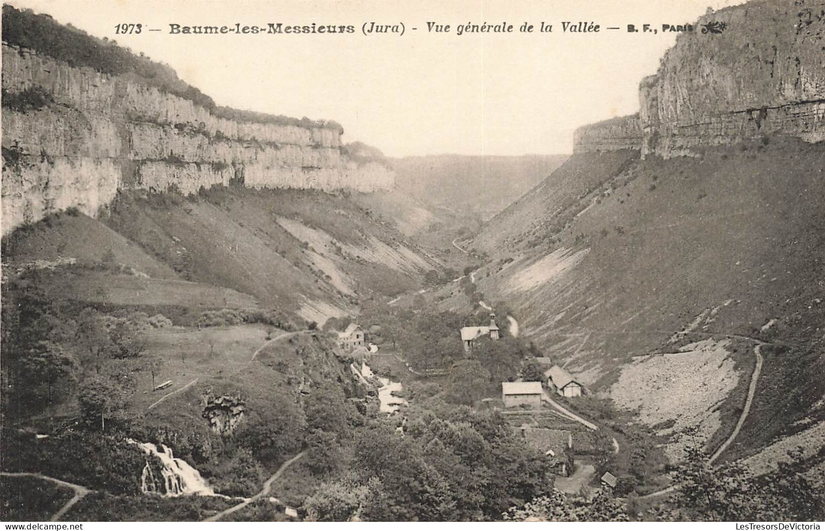 FRANCE - Baume Les Messieurs - Vue Générale De La Vallée - Carte Postale Ancienne - Baume-les-Messieurs