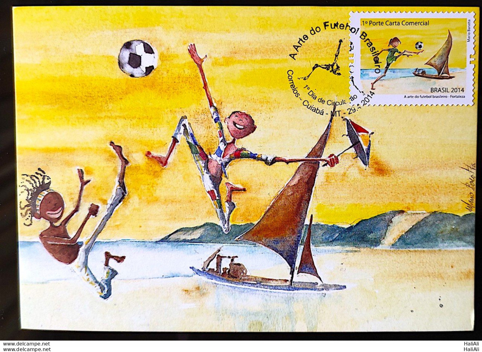 Brazil Maximo Postcard 290A World Cup Art of Footaball CBC MT