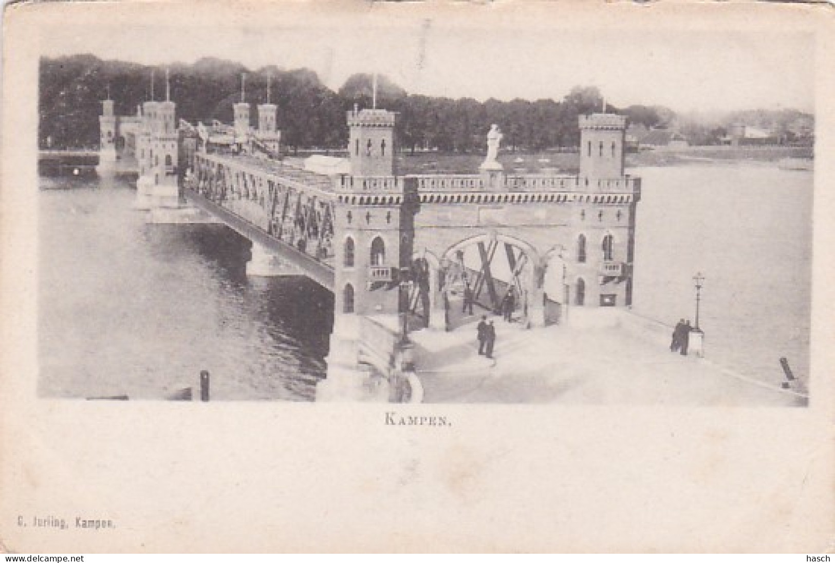 2603441Kampen, IJselbrug. Rond 1900. (zie Hoeken En Randen) - Kampen