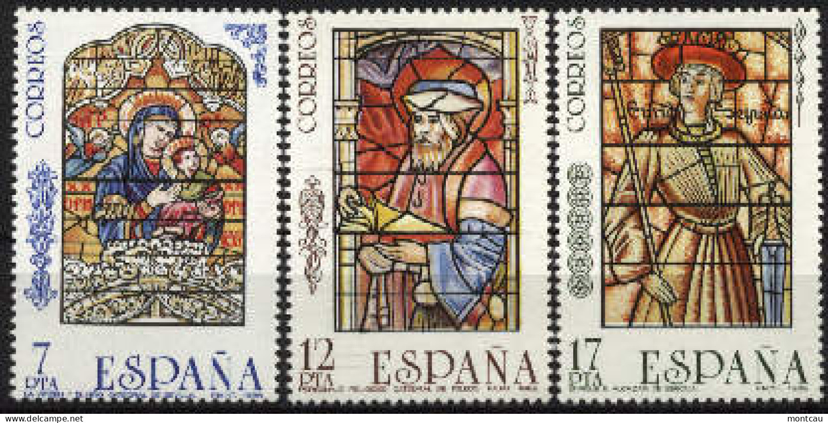 Spain 1985 - Vidrieras Ed 2815-17 (**) - Glas & Fenster