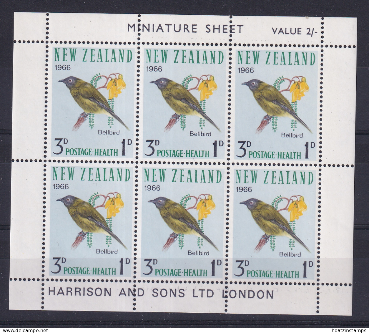 New Zealand: 1966   Health Stamps - Birds   M/Ss   MNH (2) - Unused Stamps