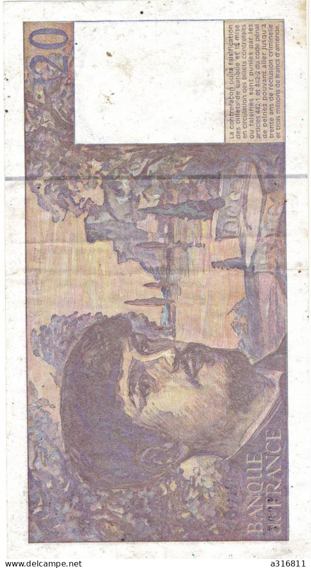 Billet De 20 Francs 1997 - 20 F 1980-1997 ''Debussy''