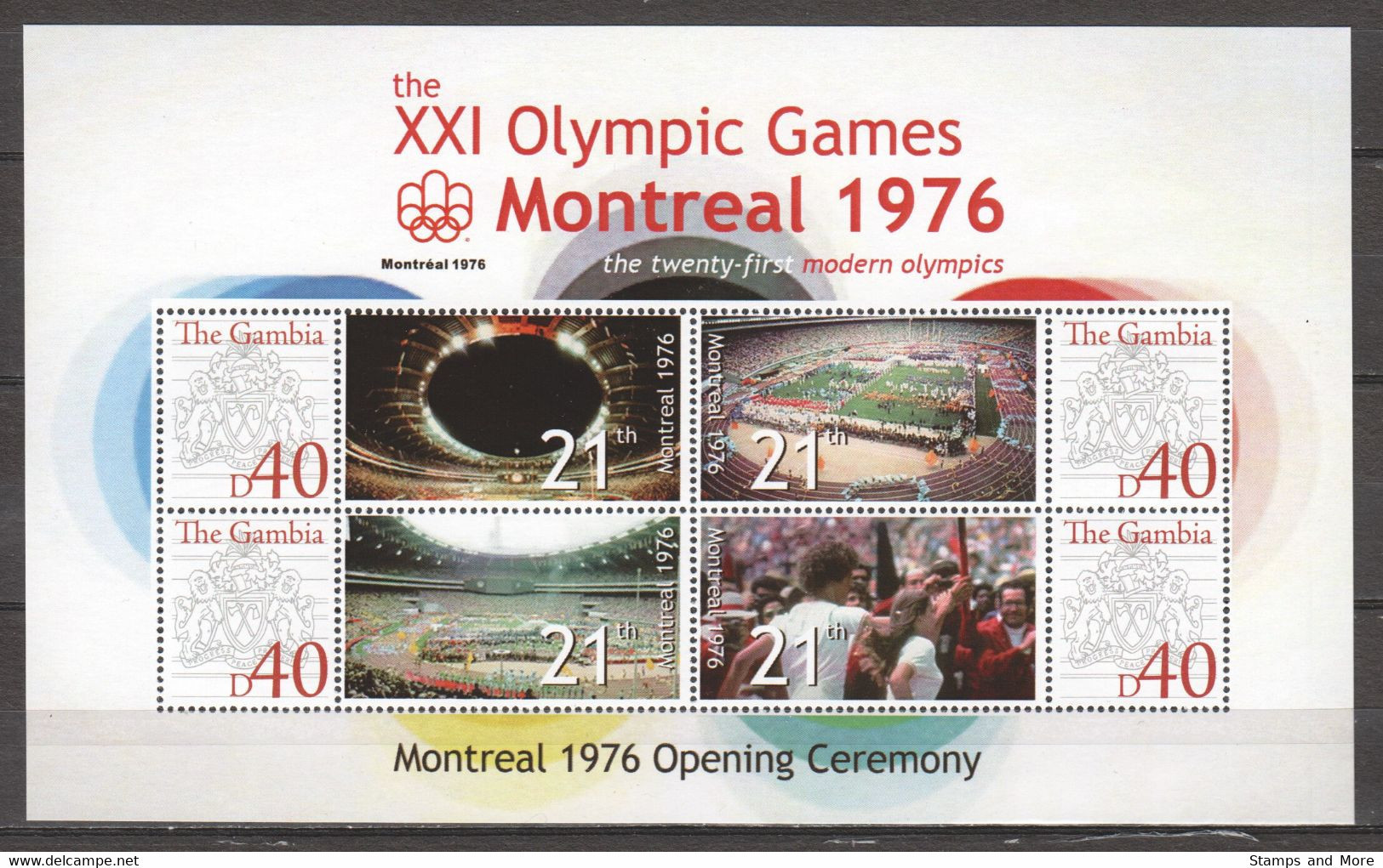 Gambia - SUMMER OLYMPICS MONTREAL 1976 - Set 1 Of 2 MNH Sheets - Zomer 1976: Montreal