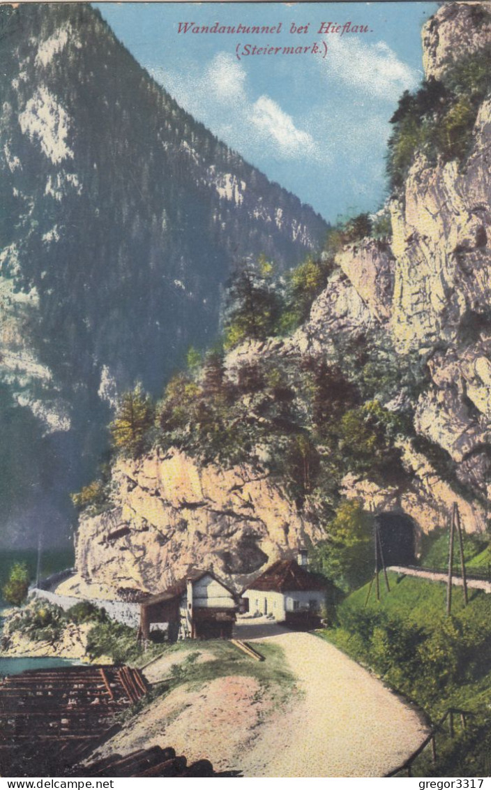 E4701) GESÄUSE - WANDAUTUNNEL Bei HIEFLAU - Steiermark - Straße Häuser 1911 - Hieflau