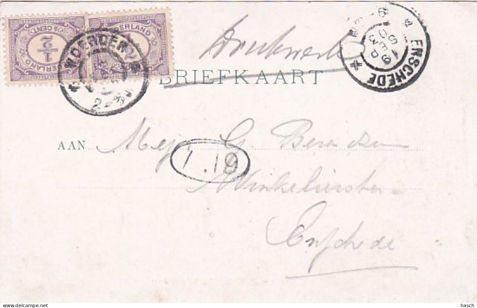 2604118Woerden, Oostdam En R. K. Kerk. (poststempel 1903) - Woerden