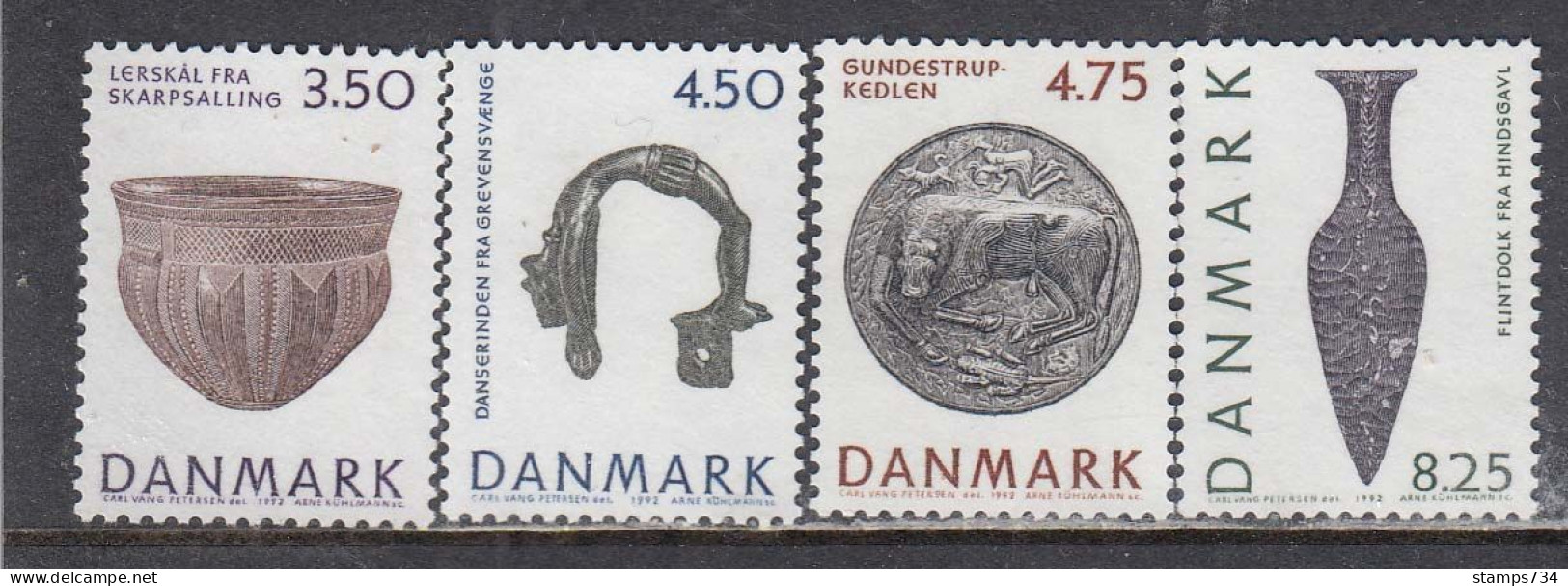 Denmark 1992 - Archaeological Funds, Mi-Nr. 1018/21, MNH** - Ungebraucht