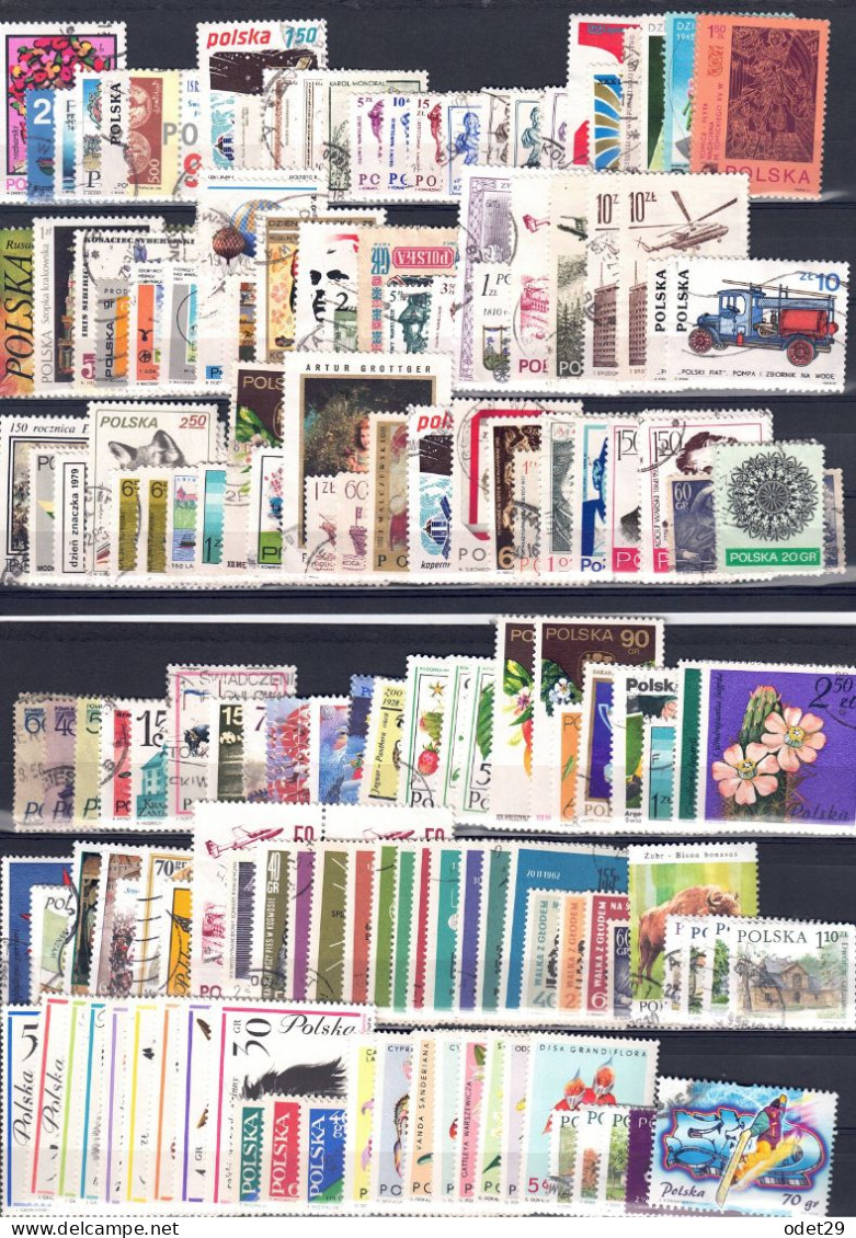 Lot De 400 Timbres De Pologne - Collections