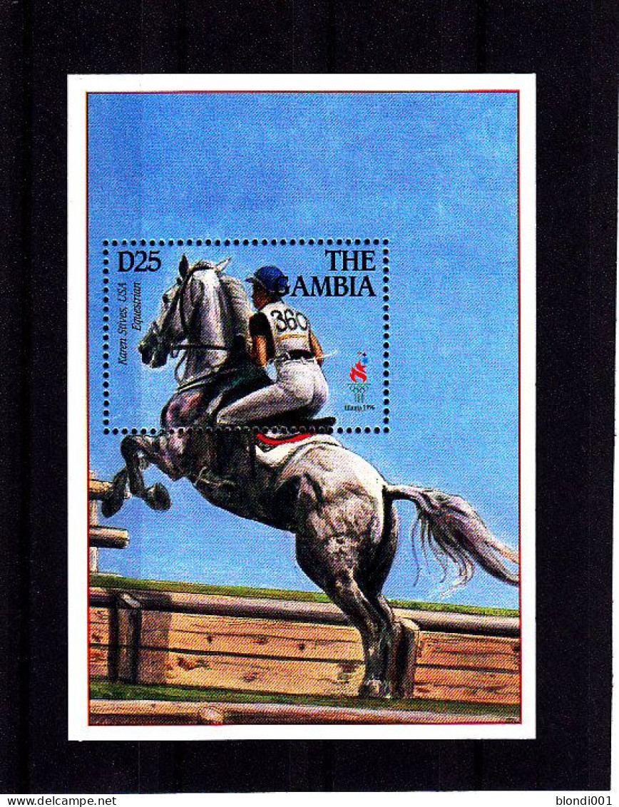 Olympics 1996 - Equestrian - GAMBIA - S/S MNH - Zomer 1996: Atlanta