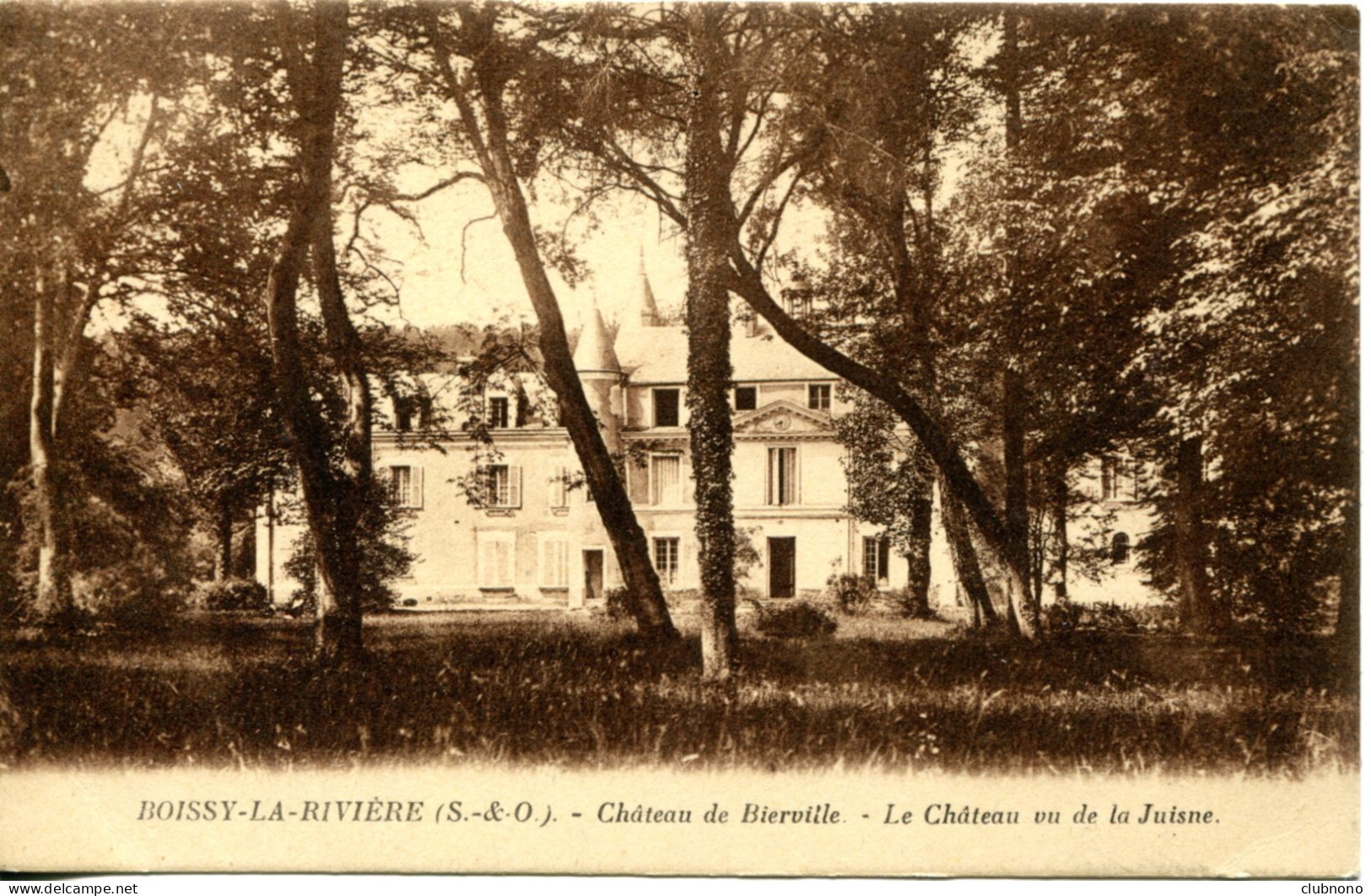 CPA - BOISSY-LA-RIVIERE - CHATEAU DE BIERVILLE VU DE LA JUISNE - Boissy-la-Rivière