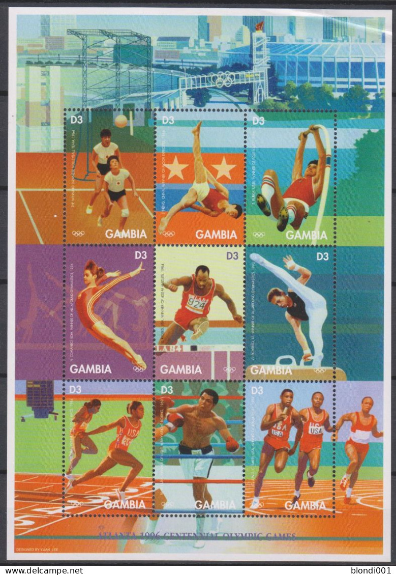 Olympics 1996 - Gymnastic - GAMBIA - Sheet MNH - Zomer 1996: Atlanta