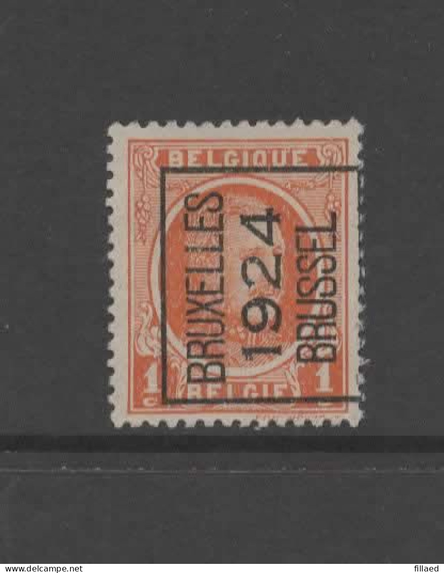 België: PRE 92A  Bruxelles 1924 Brussel Zonder Gom - Typos 1922-26 (Albert I)