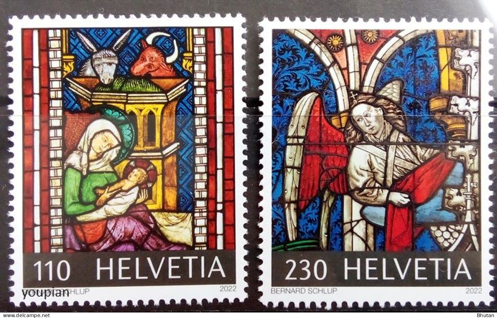 Switzerland 2022, Christmas, MNH Stamps Set - Unused Stamps