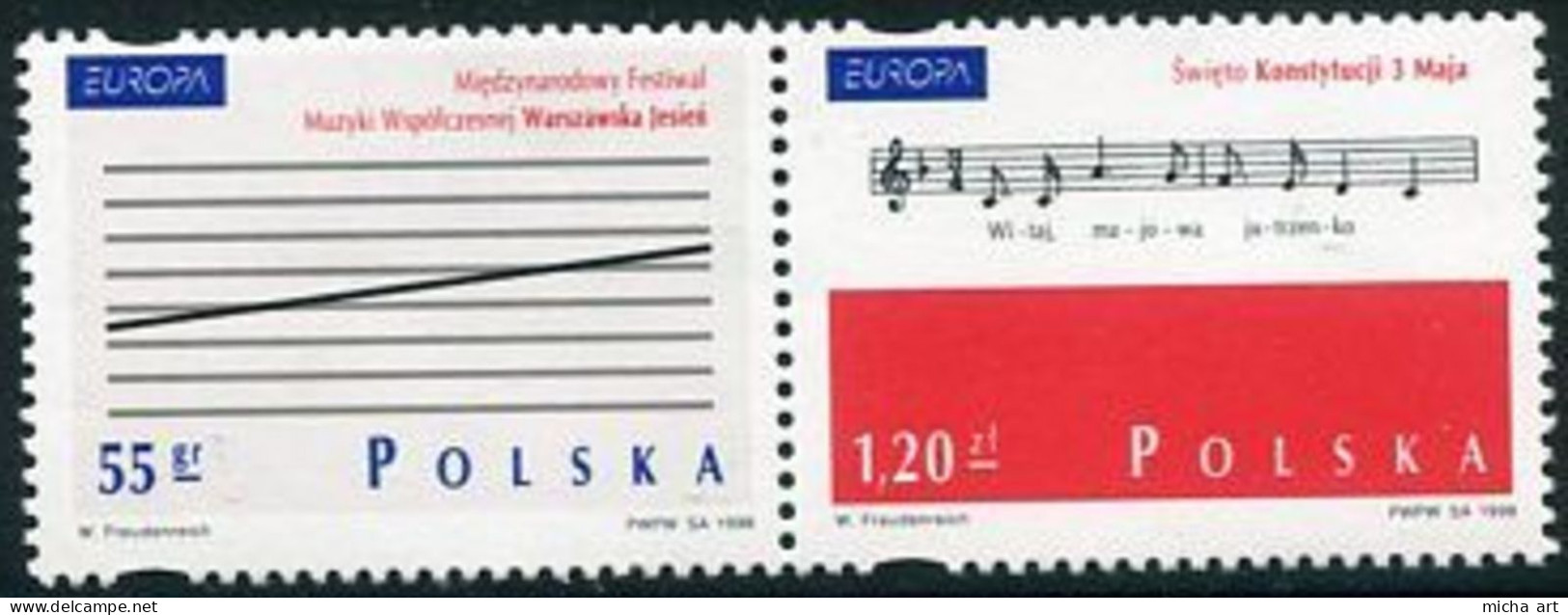 Poland 1998 Europa CEPT Set MNH - 1998
