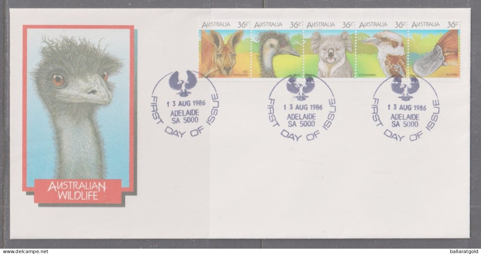 Australia 1986 Wildlife First Day Cover - Adelaide - Cartas & Documentos