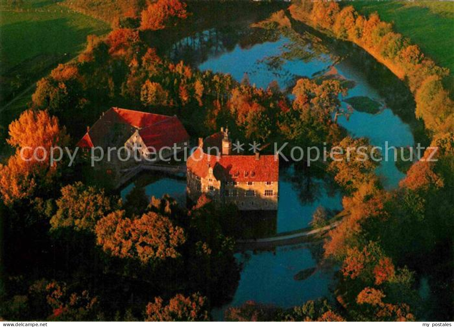 72837231 Luedinghausen Burg Vischering Herbststimmung Fliegeraufnahme Luedinghau - Lüdinghausen