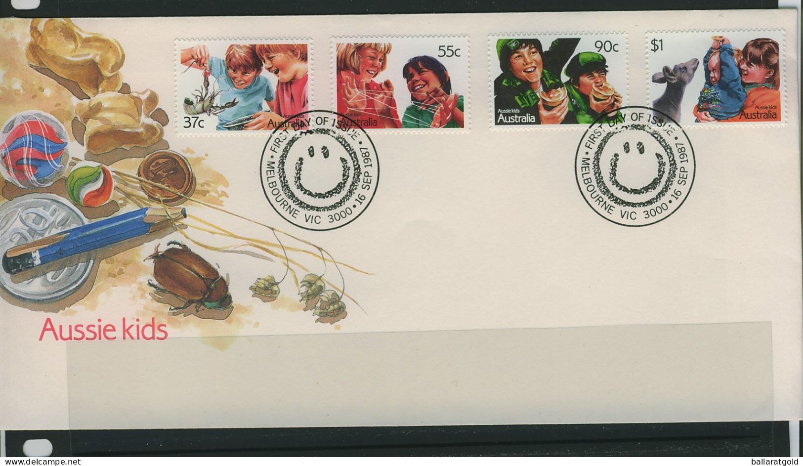 Australia 1987 Aussie Kids FDC - APM18441 - Lettres & Documents