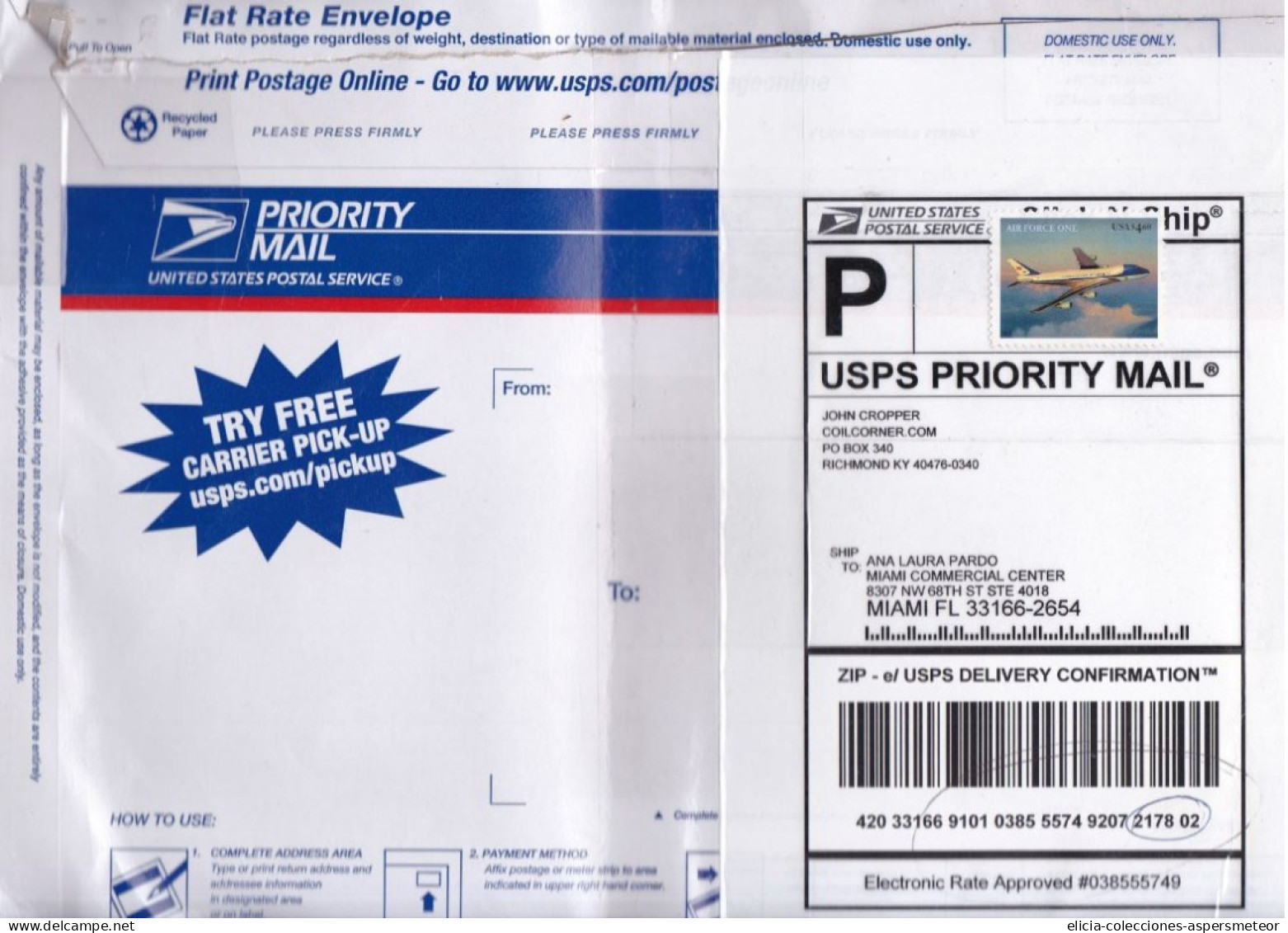 United States - 2007 - Letter - Sent From Richmond To Miami - Airmail  - Caja 30 - Cartas & Documentos
