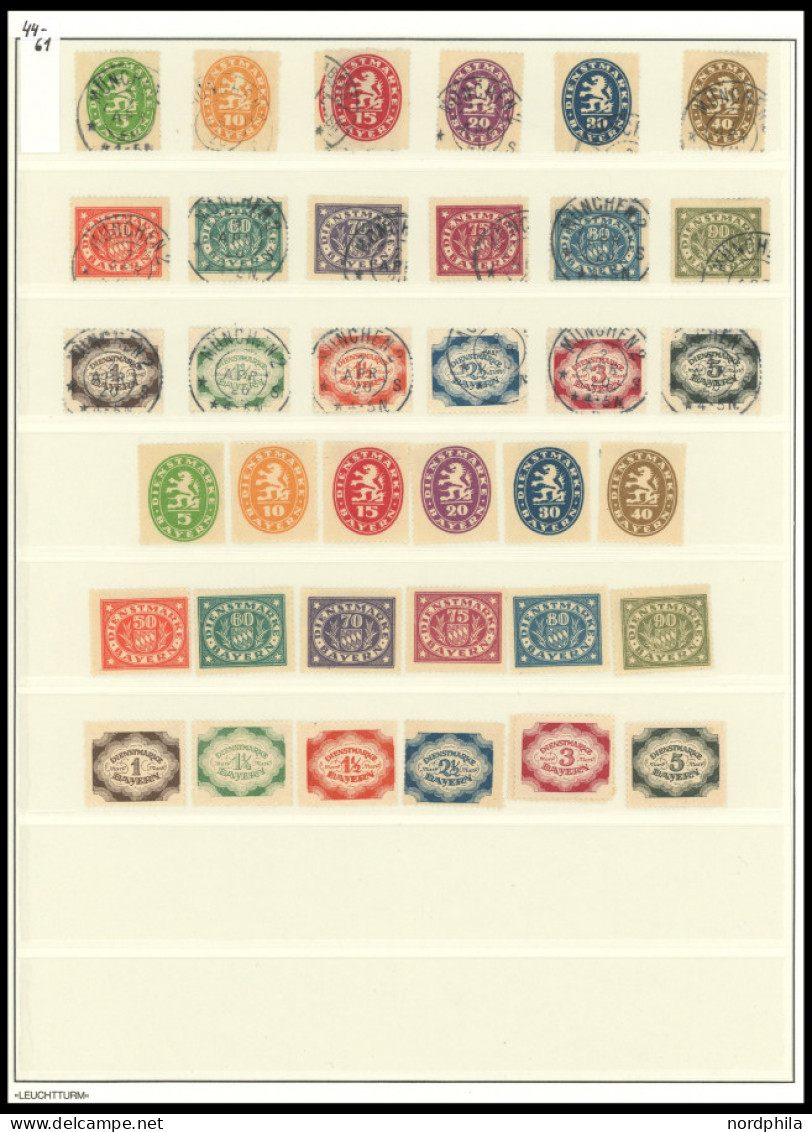 BAYERN o,, , reichhaltige Sammlung Bayern von 1876-1920 mit zahlreichen mittleren Werten, meist Prachterhaltung, alles u