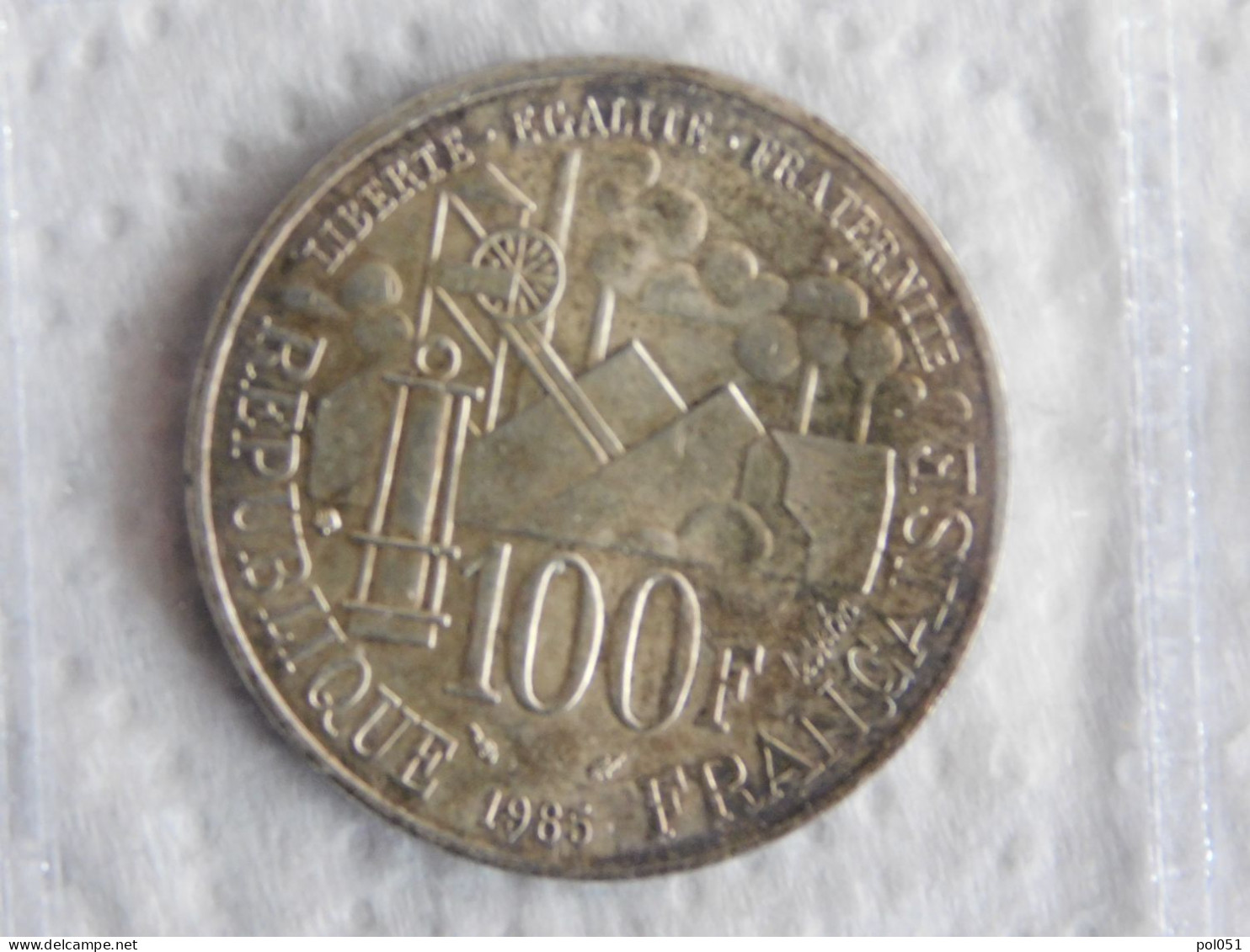 France 100 Francs 1985 Emile Zola Argent Silver (1125) - 100 Francs