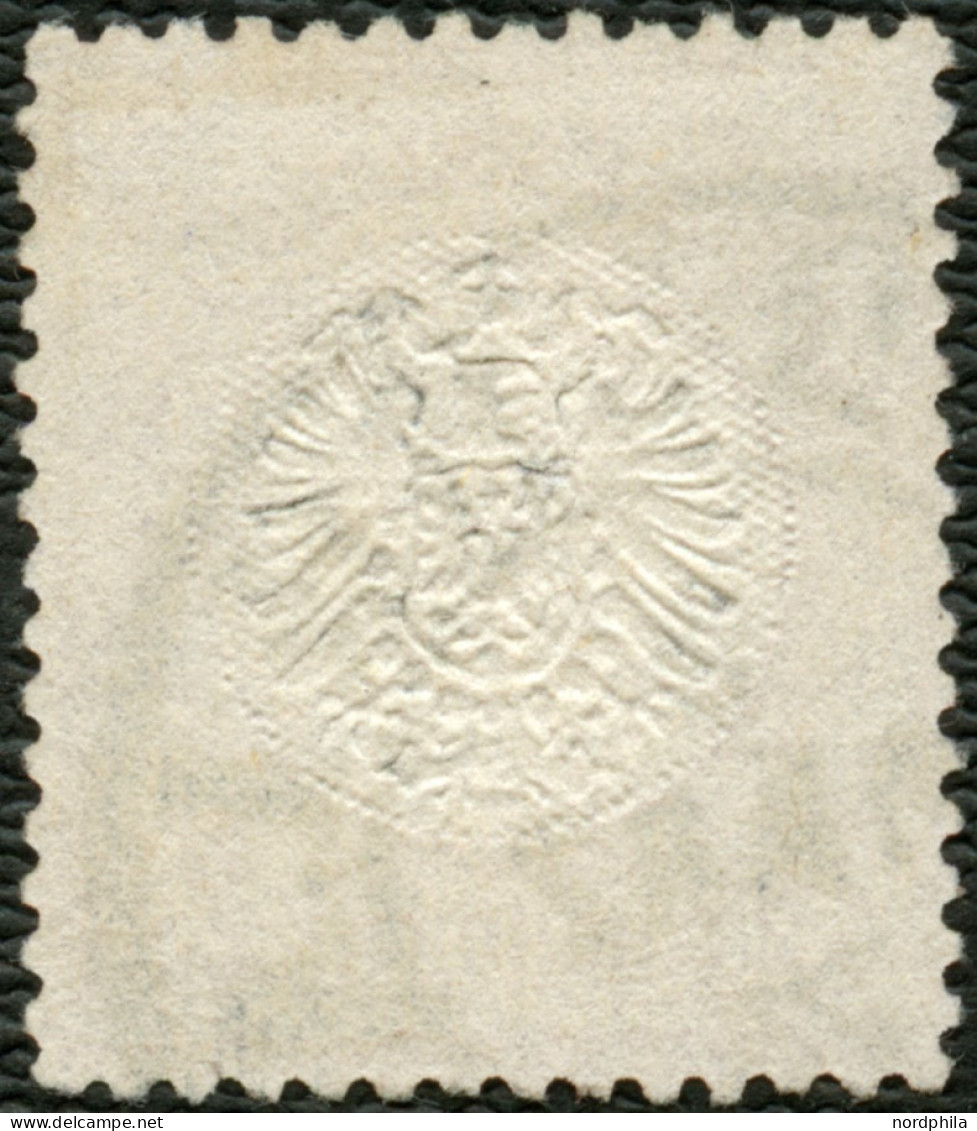 Dt. Reich 21b O, 1872, 21/2 Gr. Rotbraun, Mit Hufeisenstempel HAMBURG I.A., Farbfrisches Prachtstück, Fotobefund Krug, M - Gebraucht