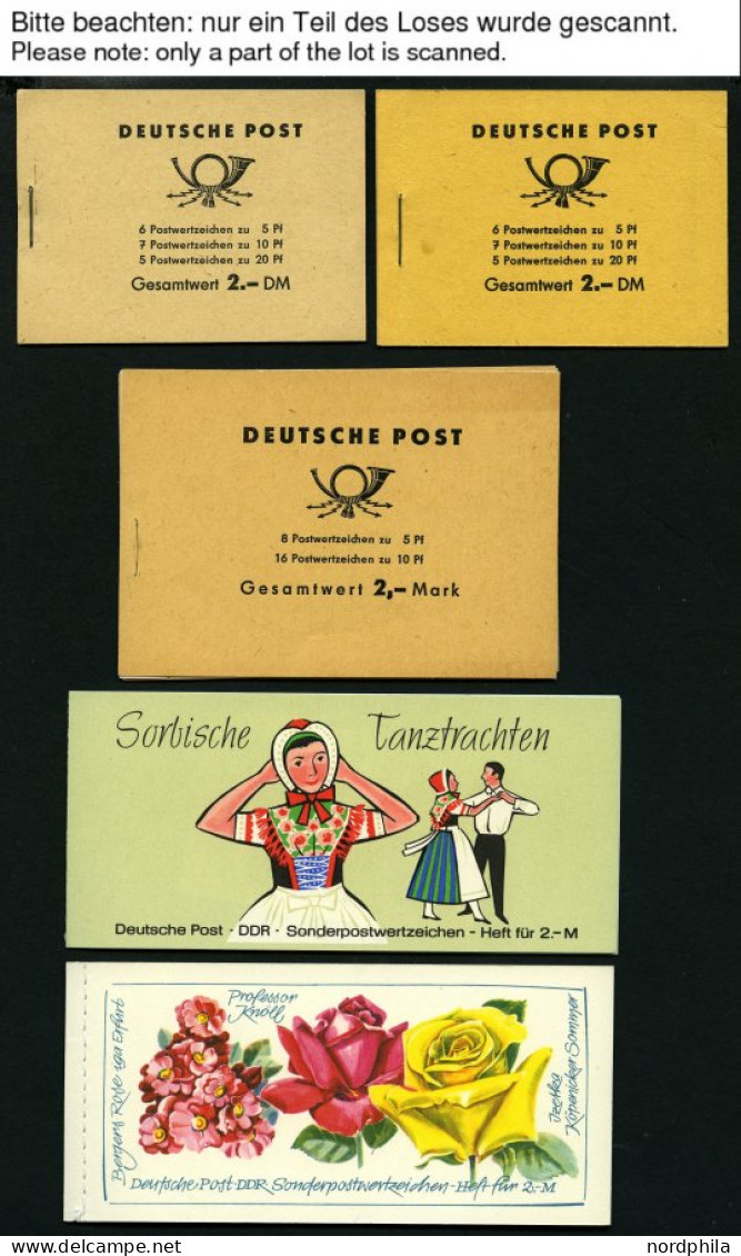 ZUSAMMENDRUCKE Aus MH 3a/1-10 , 1960-90, 12 Verschiedene Markenheftchen, Fast Nur Pracht (MH 4c/1c Ohne Klammer), Mi. 16 - Zusammendrucke