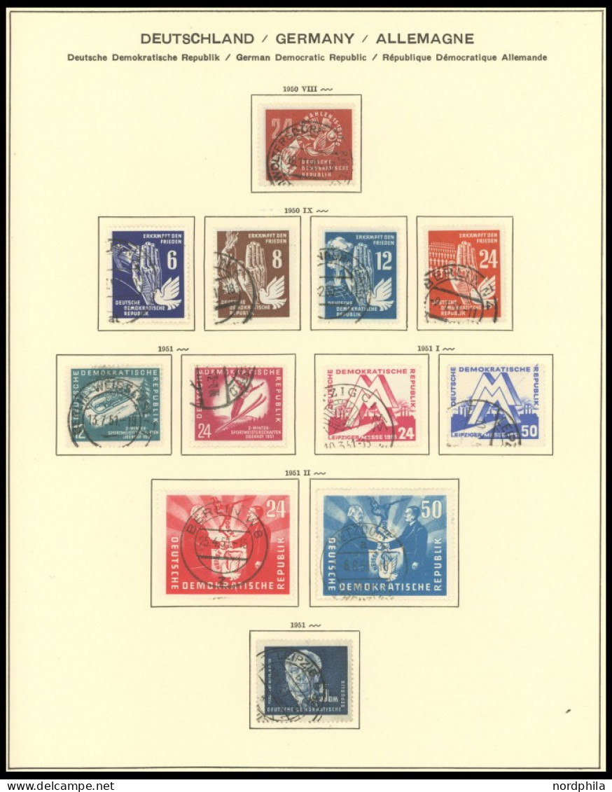 SAMMLUNGEN O, 1949-1974, Saubere Komplette Gestempelte Sammlung DDR Im Schaubek Album, Fast Nur Prachterhaltung - Autres & Non Classés