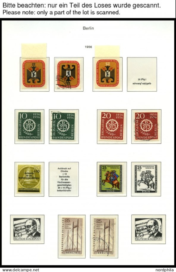 SAMMLUNGEN ,o , Sammlung Berlin Von 1955-79 Im KA-BE Dual Falzlosalbum, Ab 1970 Postfrisch Fast Komplett, Dazu Viele Ges - Collections