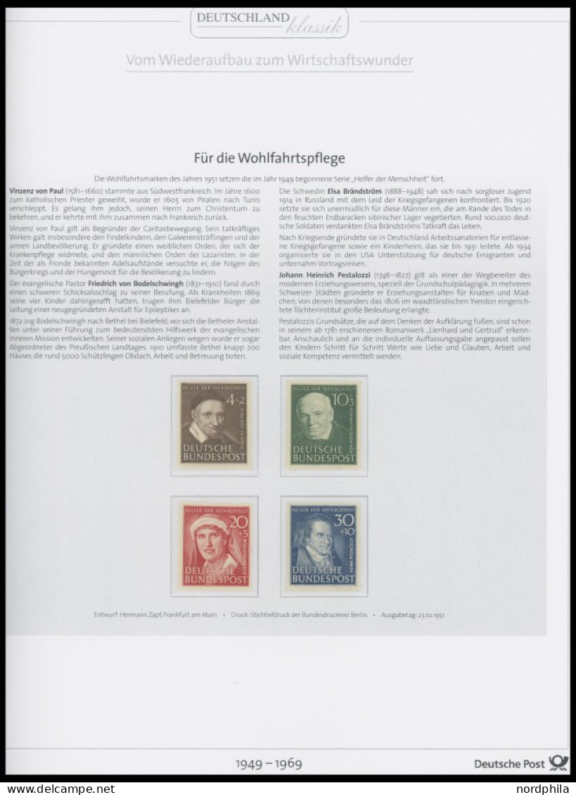 SAMMLUNGEN , , 1949-69, Bis Auf Den Posthornsatz Komplette Sammlung Im Deutsche Post Spezialalbum Die Briefmarken Vom Wi - Autres & Non Classés