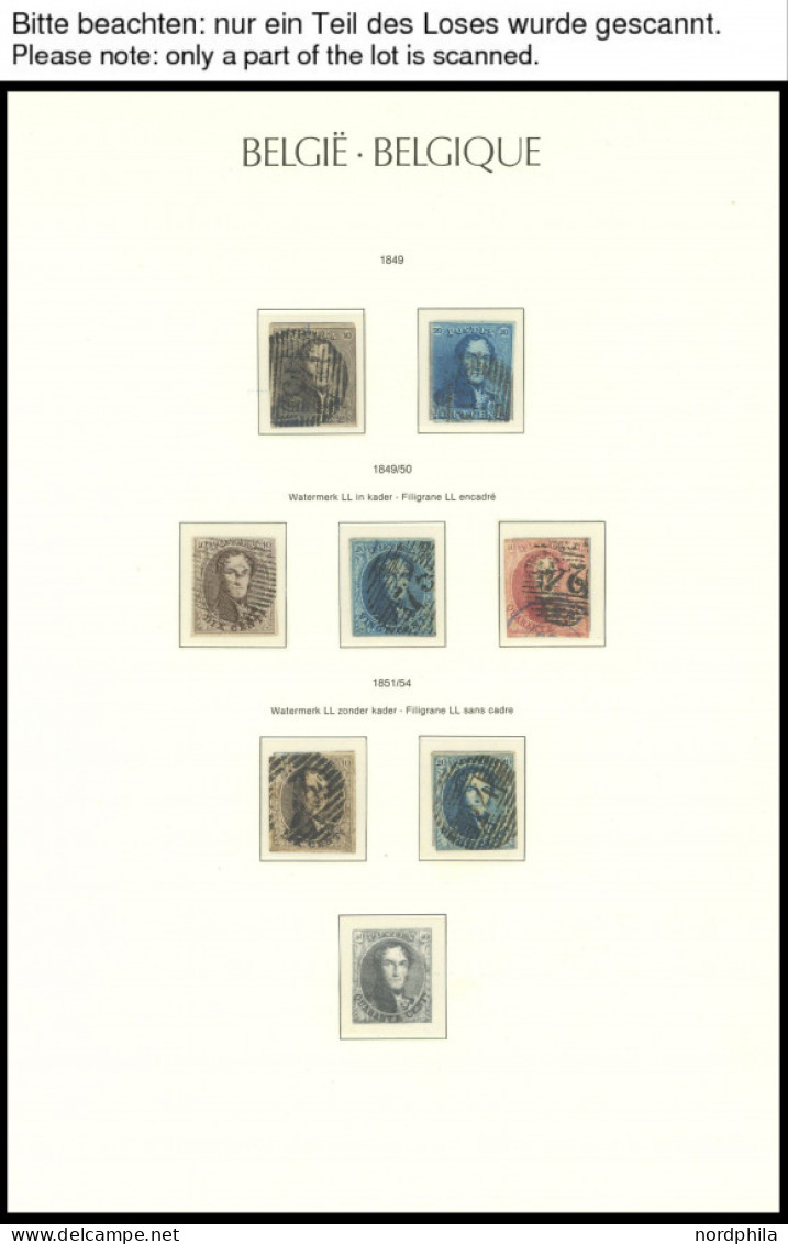 SAMMLUNGEN, LOTS O,, , 1849-1955, Saubere Sammlung Im Leuchtturm-Falzlosalbum, Mit Guten Ausgaben, Nicht Komplett, Anfan - Collections