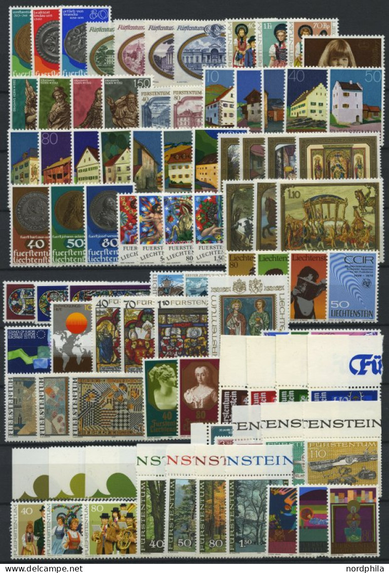 SAMMLUNGEN , Komplette Postfrische Sammlung Liechtenstein Von 1971-80, Prachterhaltung - Collections