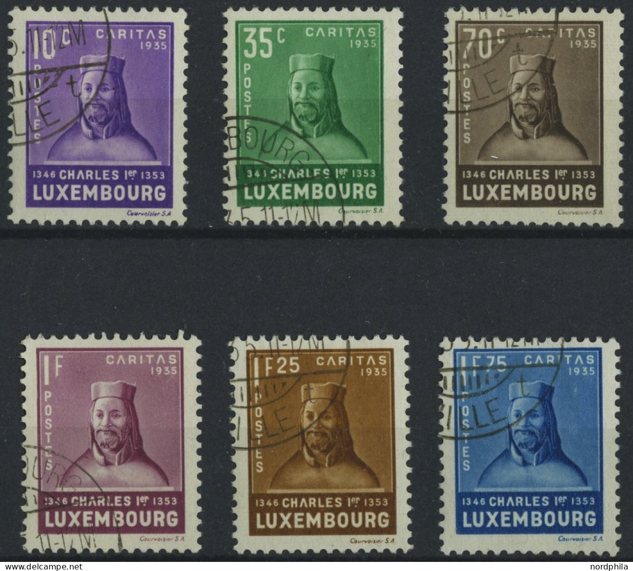 LUXEMBURG 284-89 O, 1935, Kinderhilfe, Prachtsatz, Mi. 140.- - Oblitérés