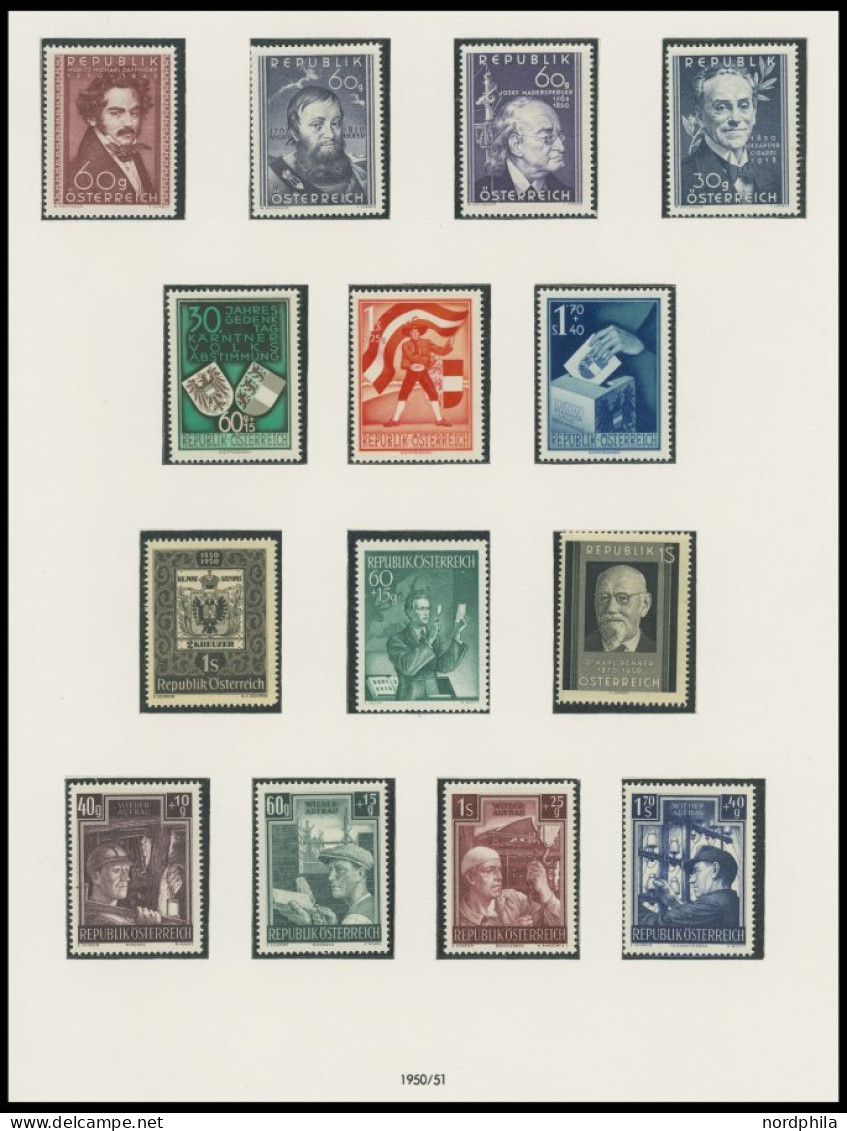 SAMMLUNGEN ,o , Fast Nur Postfrische Sammlung Österreich Von 1945-86 In 2 SAFE Falzlosalben Mit Vielen Guten Ausgaben, O - Collections