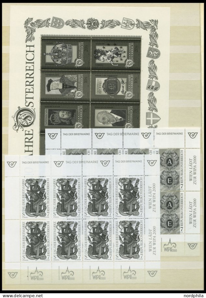 LOTS , 1988-98, Postfrische Partie Schwarzdrucke Bzw. 1 Buntdruck, Mit 13 Blocks Und 13 Einzelwerten, Dabei Mi.Nr. 2032, - Collections