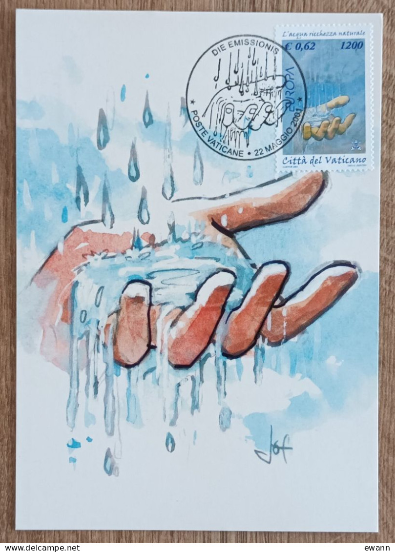 Vatican - CM 2001 - YT N°1230B - EUROPA / L'eau Richesse Naturelle - Maximum Cards