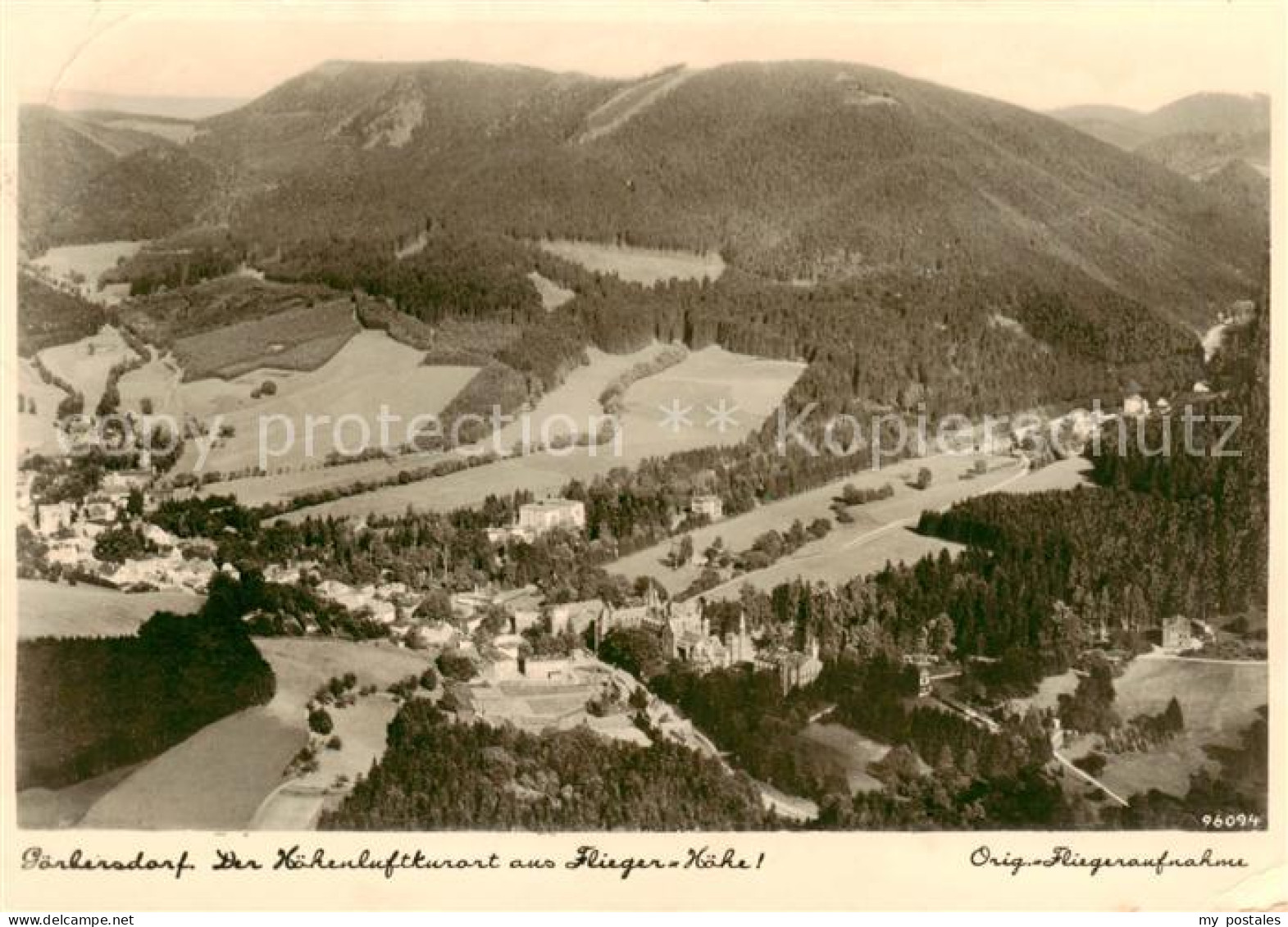 73811631 Goerbersdorf Sachsen Hoehenluftkurort Aus Fliegerhoehe Original Flieger - Oederan